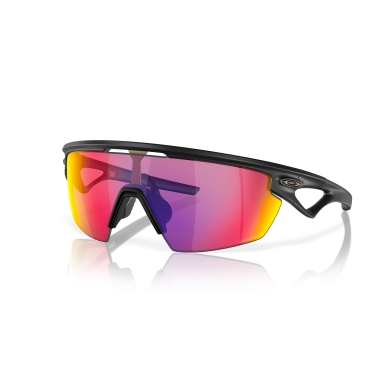Oakley Sonnenbrille Sphaera (Glasfarbe: Prizm road) schwarz matt - 1 Brille mit Hartschalenetui